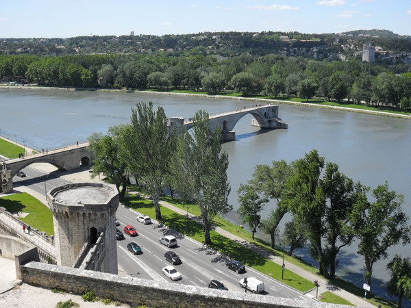 Avignon - Blick-auf-Pont-Saint-Bénezet