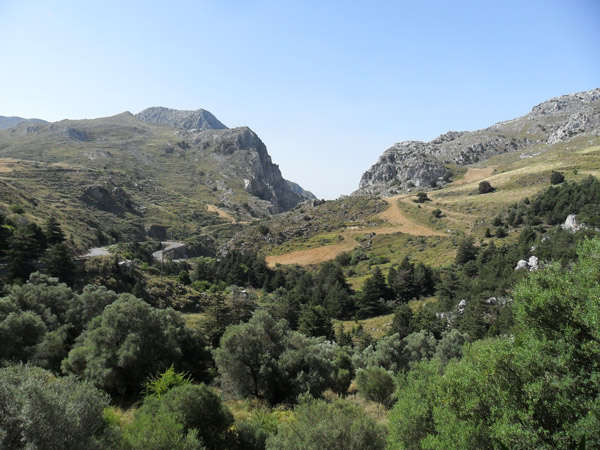 Berge Richtung Süden von Kreta