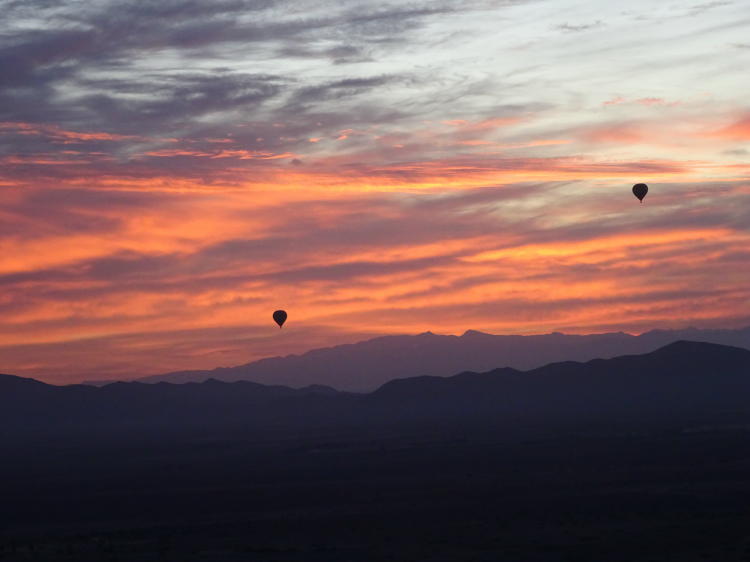 Heißluftballonfahrt Marokko bei Sonnenaufgang
