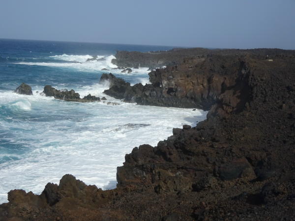 Lavaküste im Westen von Lanzarote