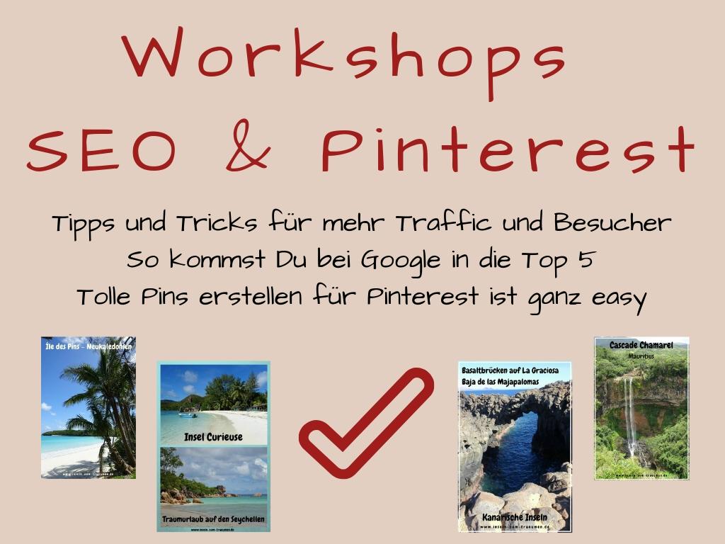 Workshops SEO & Pinterest