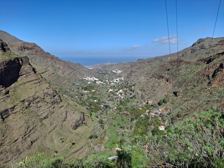 Blick auf das Agaete-Tal von oben