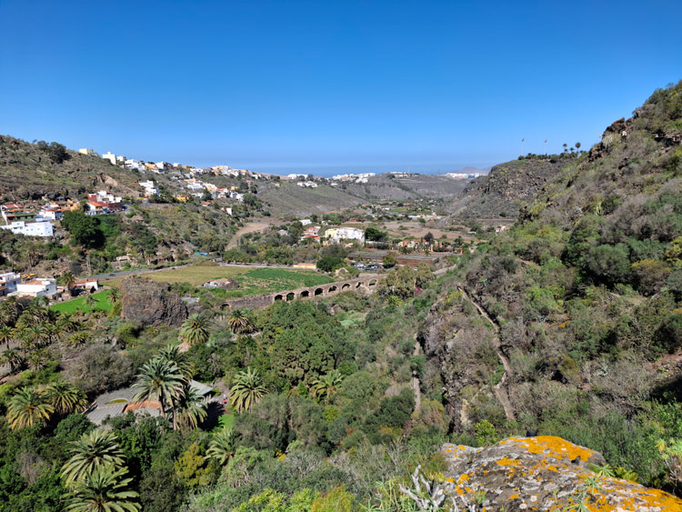 Blick Jardin Canario Richtung Las Palmas