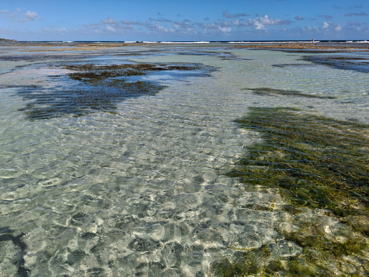 Lagune am Plage de Bois Jolan
