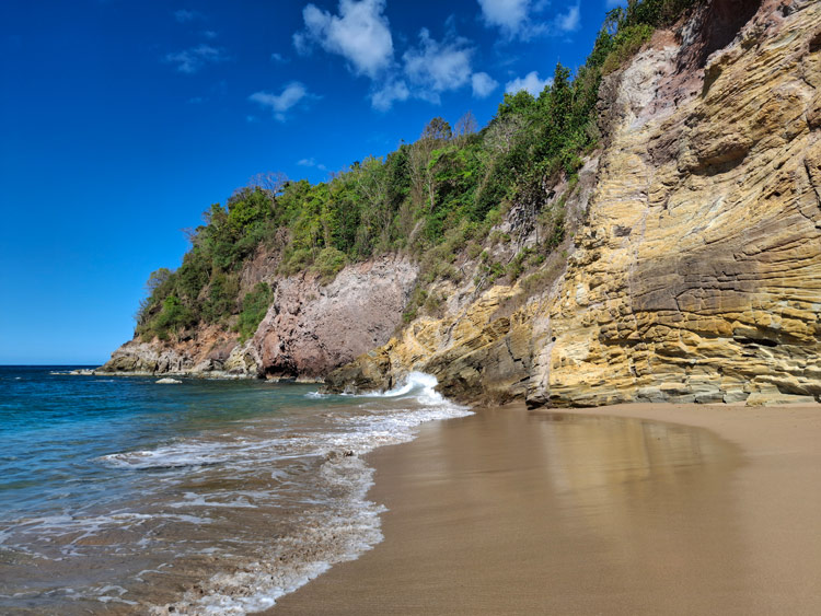 Gelbe Felsen - Plage de Tillet