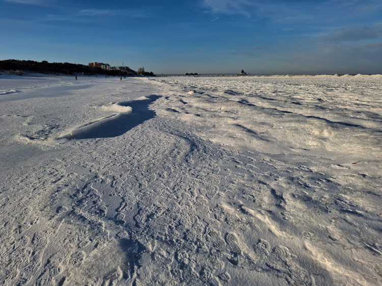 Spaziergang am Strand nach Heringsdorf