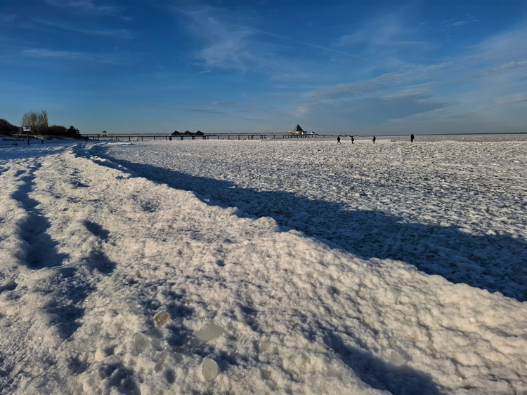 Strand Usedom im Winter