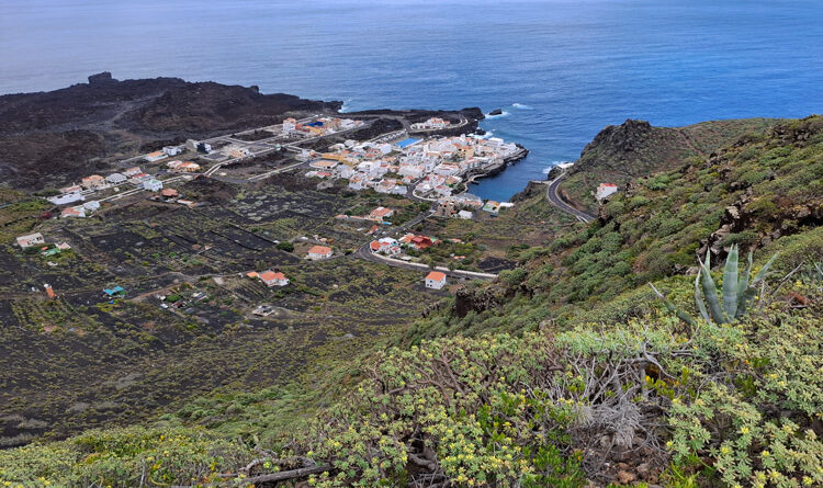 Wandern El Hierro - Tamaduste von oben