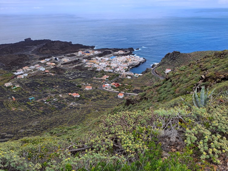Wandern El Hierro - Tamaduste von oben