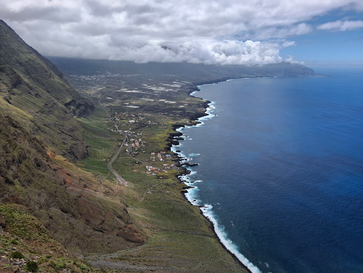 Blick ins Golftal vom Mirador de La Peña