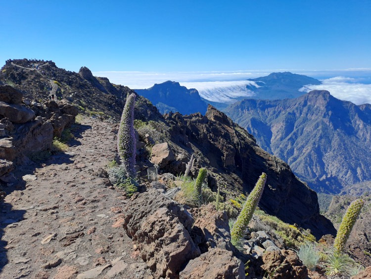 Weg zum Mirador Roque de los Muchachos