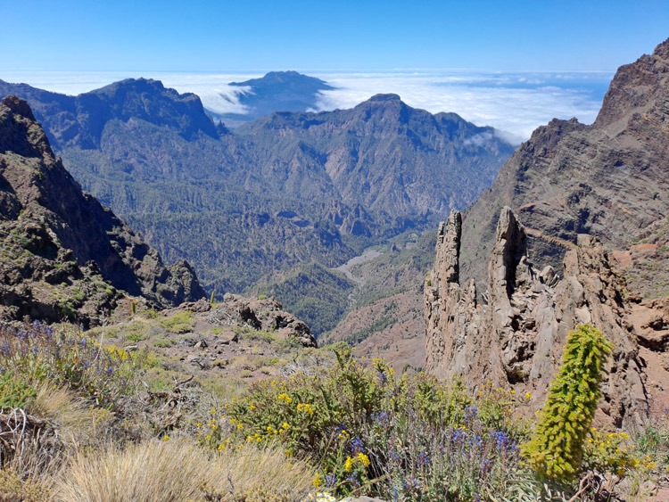 Blick in die Caldera de Taburiente