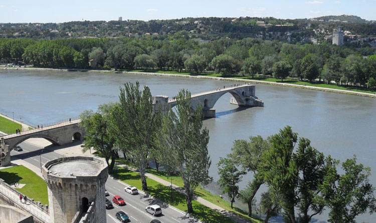 Avignon - Blick auf Pont Saint-Bénezet